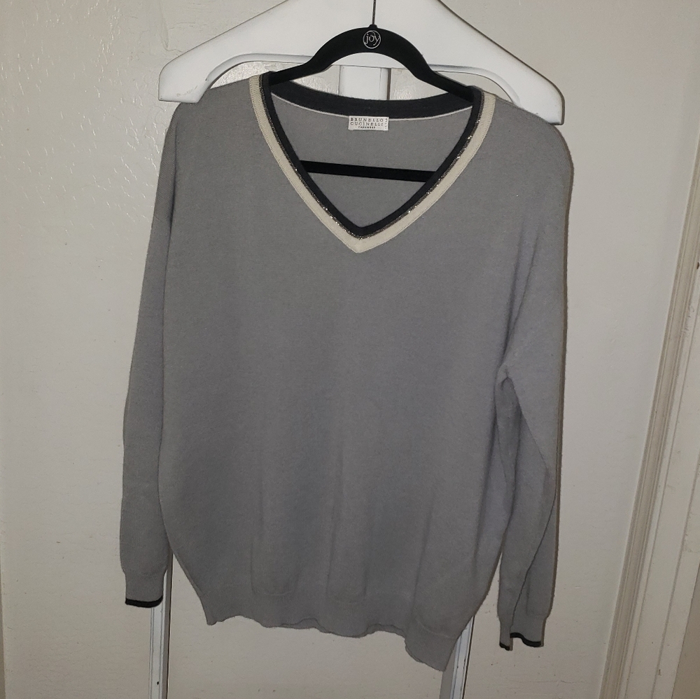 Brunello Cucinelli wool, cashmere, & silk sweater